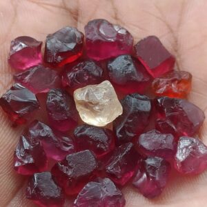 Enstatite and Garnet gemstones