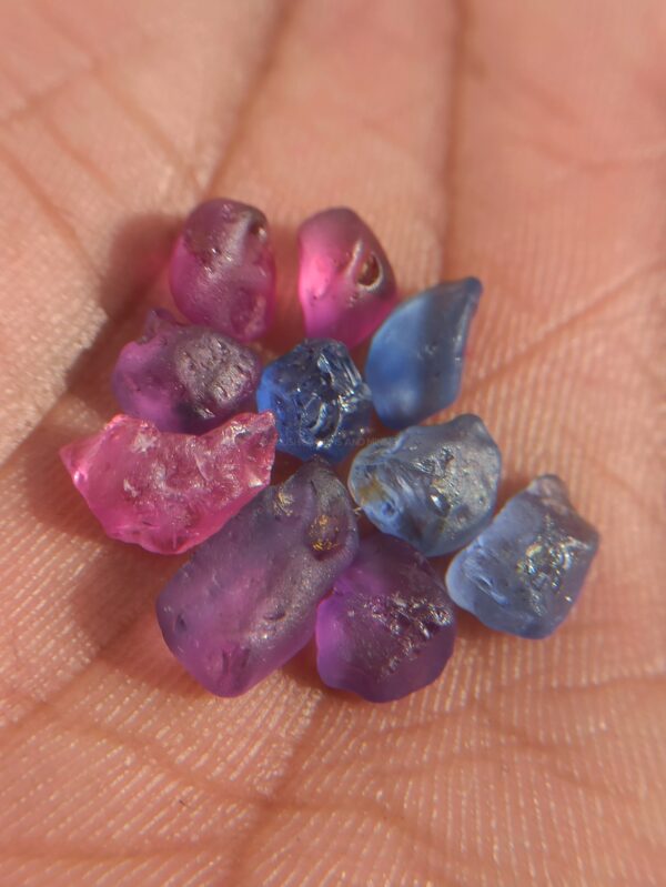 Facet Grade Natural Ceylon Sapphire Rough Collection