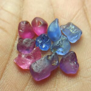 Facet Grade Natural Ceylon Sapphire Rough Collection