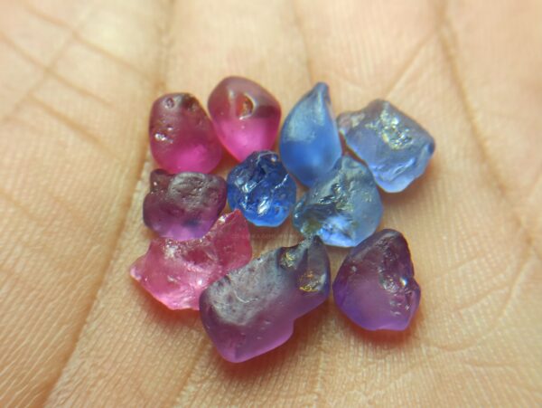 Facet Grade Natural Ceylon Sapphire Rough Collection