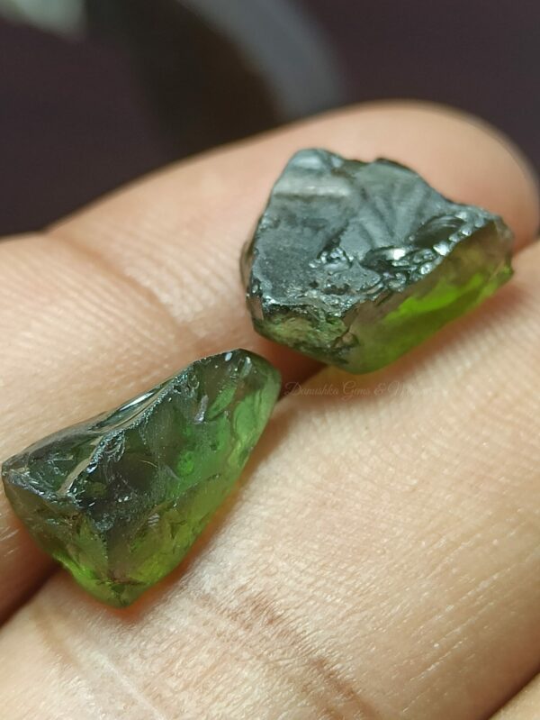 Facet Grade Natural Green Zircon Rough