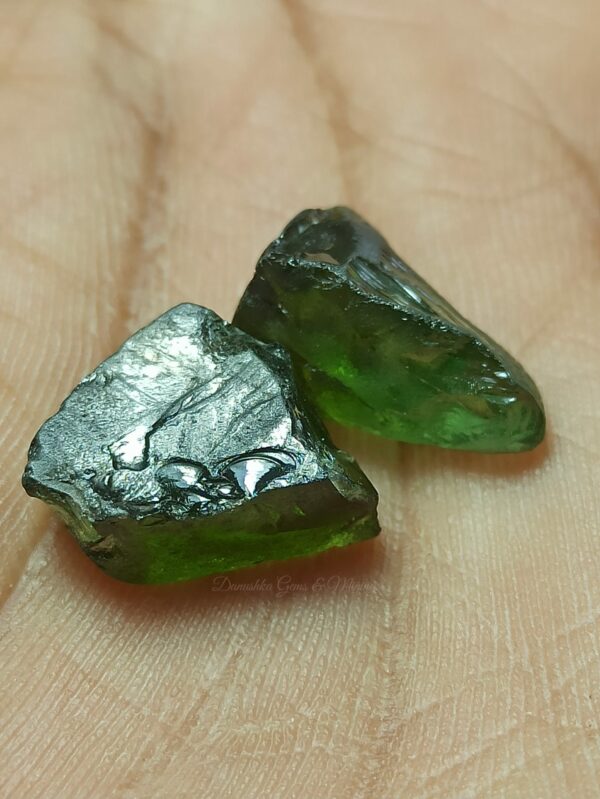 Facet Grade Natural Green Zircon Rough