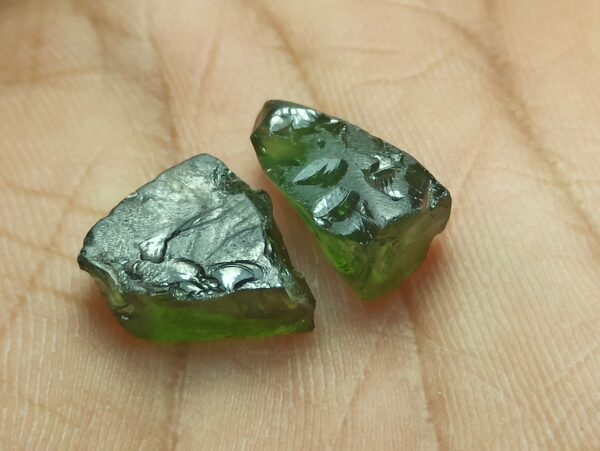 Facet Grade Natural Green Zircon Rough