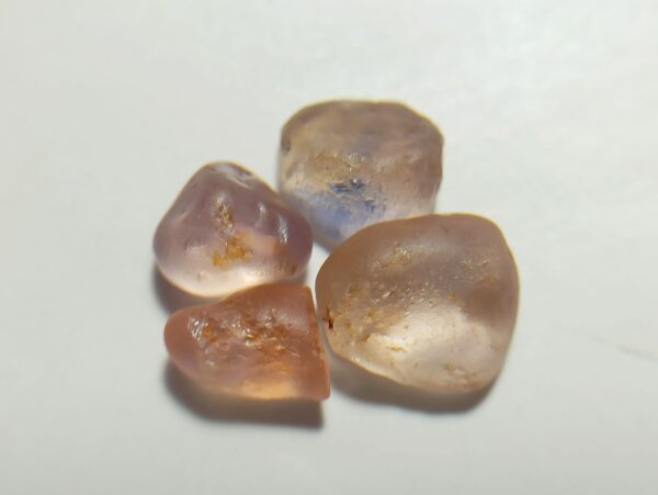 Facet Grade Natural Padparadscha and Peach Sapphires ROUGH