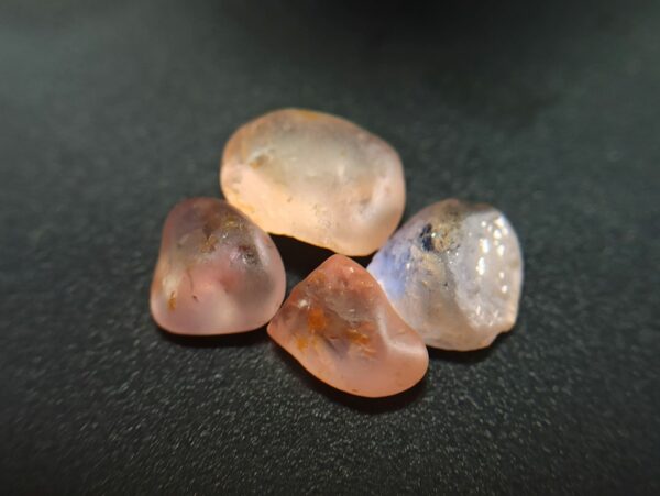 Facet Grade Natural Padparadscha and Peach Sapphires ROUGH