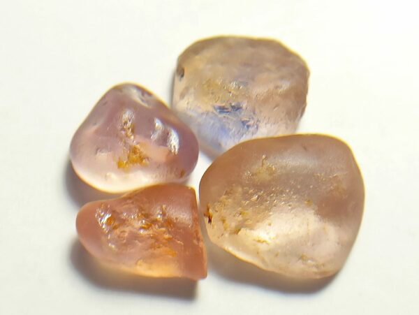 Facet Grade Natural Padparadscha and Peach Sapphires ROUGH