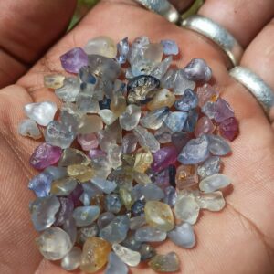 Geuda Rough heating sapphire raw gem collection