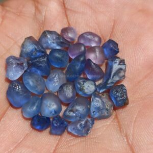 Facet-grade Ceylon natural blue sapphire rough collection