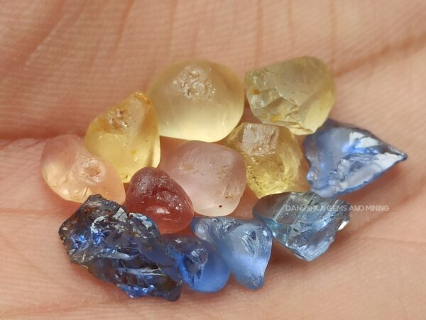 Ceylon Sapphire mix color Rough Collection