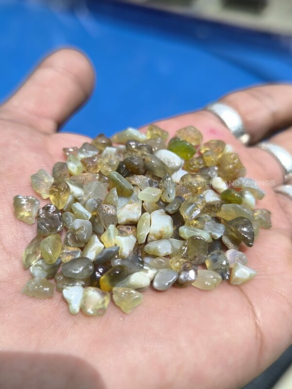 Ceylon Natural Chrysoberyl Cat's Eye Rough