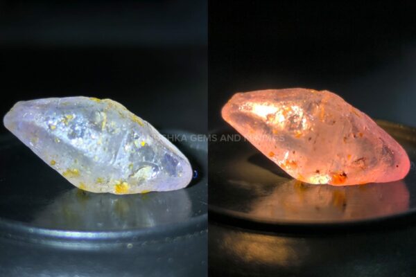 Ceylon Natural Double Terminated Color Shifting Sapphire Crystal