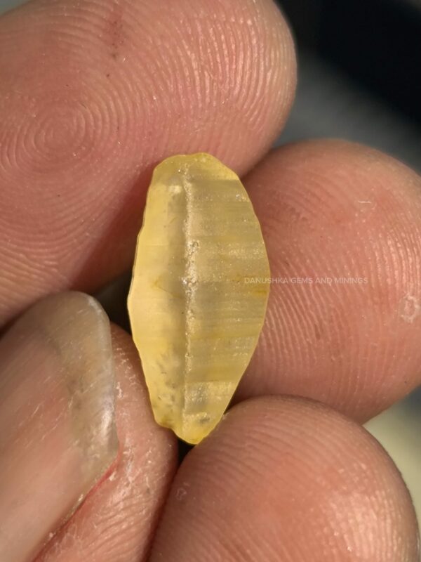 Ceylon Natural Yellow Sapphire Crystal