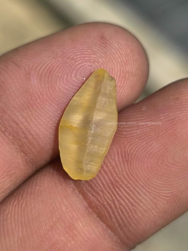 Ceylon Natural Yellow Sapphire Crystal