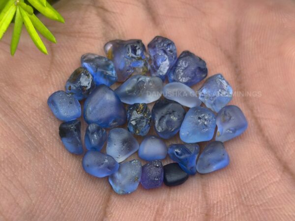 Facet Grade Ceylon Natural Blue Sapphire Rough Collection