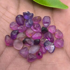 Facet Grade Natural PinkPurple Sapphire Rough Collection