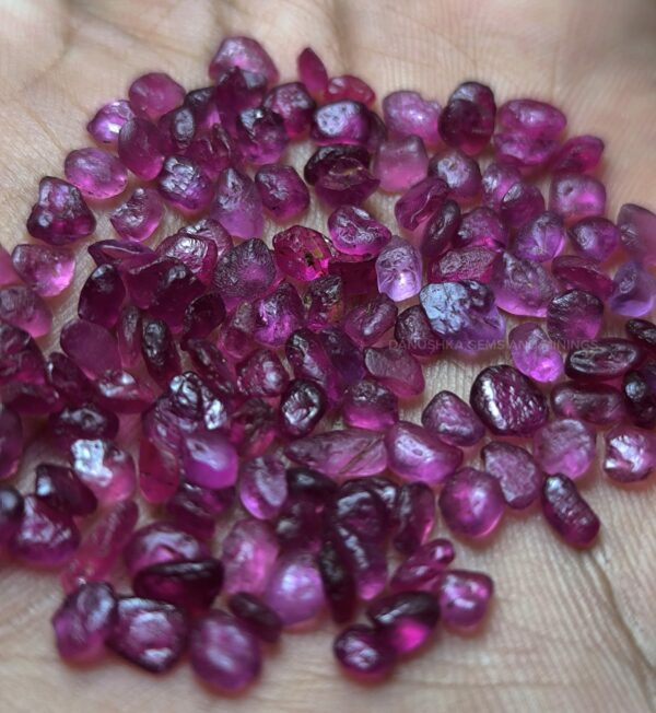 Facet Grade Ceylon Natural Ruby & Pink Rough Collection