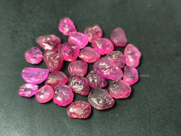 Facet Grade Natural Ruby & Pink Sapphire Rough Collection