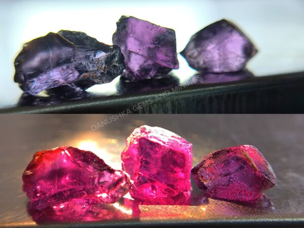 Color Change Garnet and Mehenge Spinel Rough