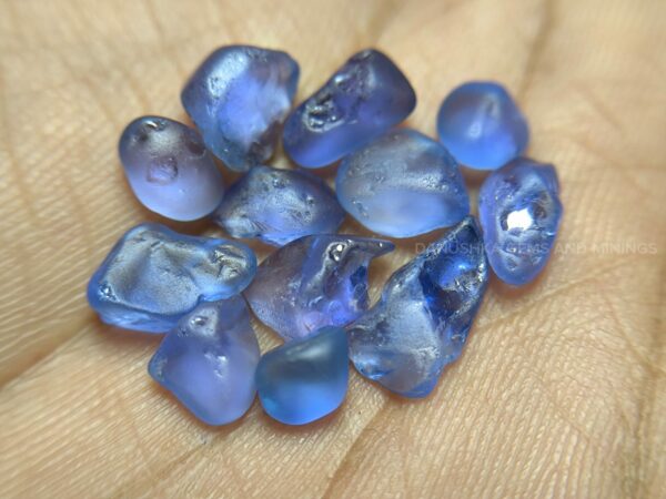 Facet Grade Natural Blue Sapphire Rough Collection