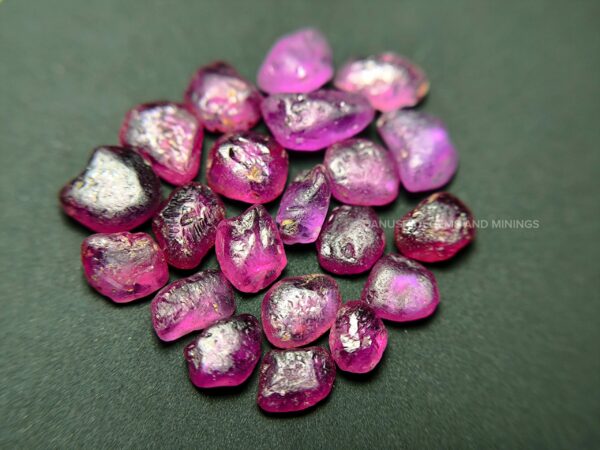 Facet Grade Natural Ruby Rough Collection