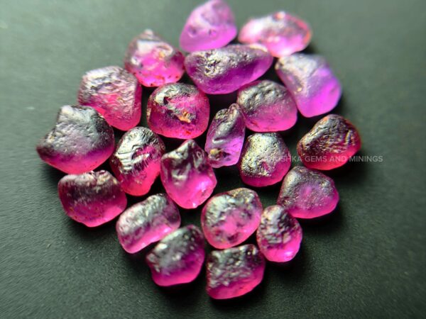 Facet Grade Natural Ruby Rough Collection