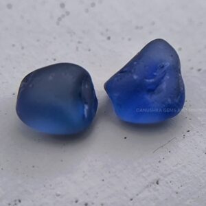 Blue Sapphire Rough Couple