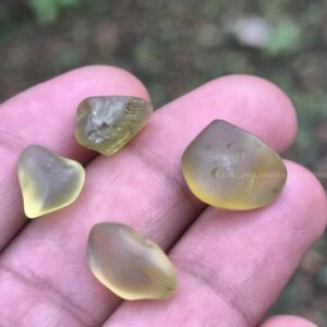 Green Chrysoberyl Rough & Cats Eye Rough