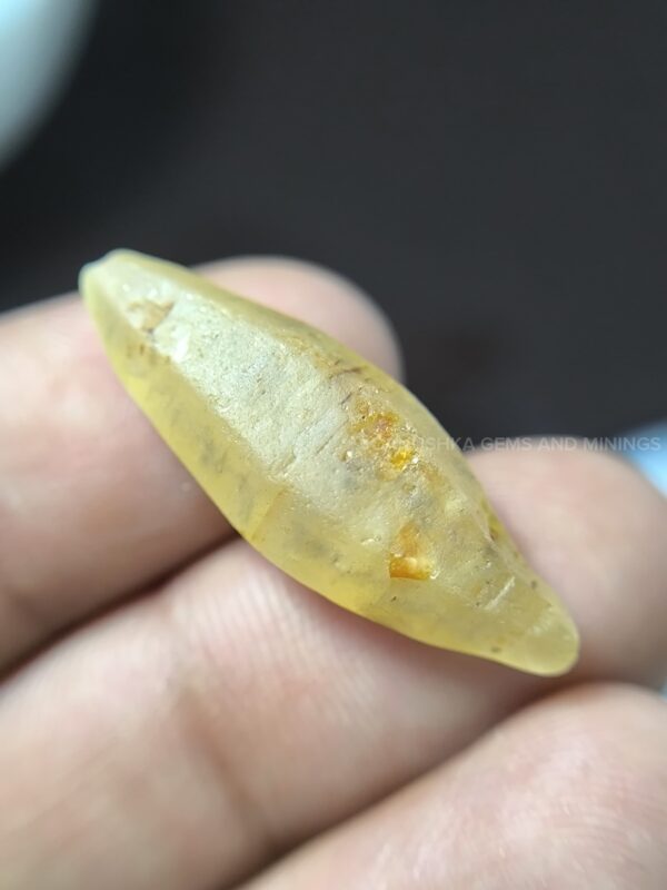 Ceylon Natural Yellow Sapphire Crystal