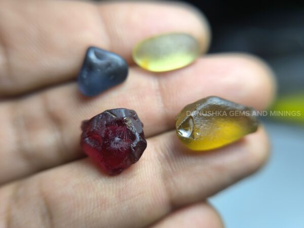 Natural Garnet, Zircon, spinel and Chrysoberyl Rough Collection