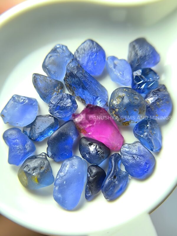 Blue Sapphires and Pink Sapphire Rough Collection