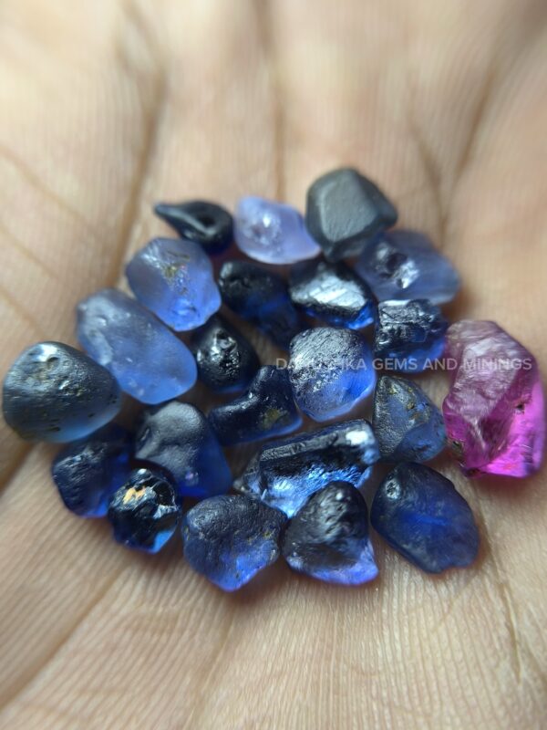 Blue Sapphires and Pink Sapphire Rough Collection