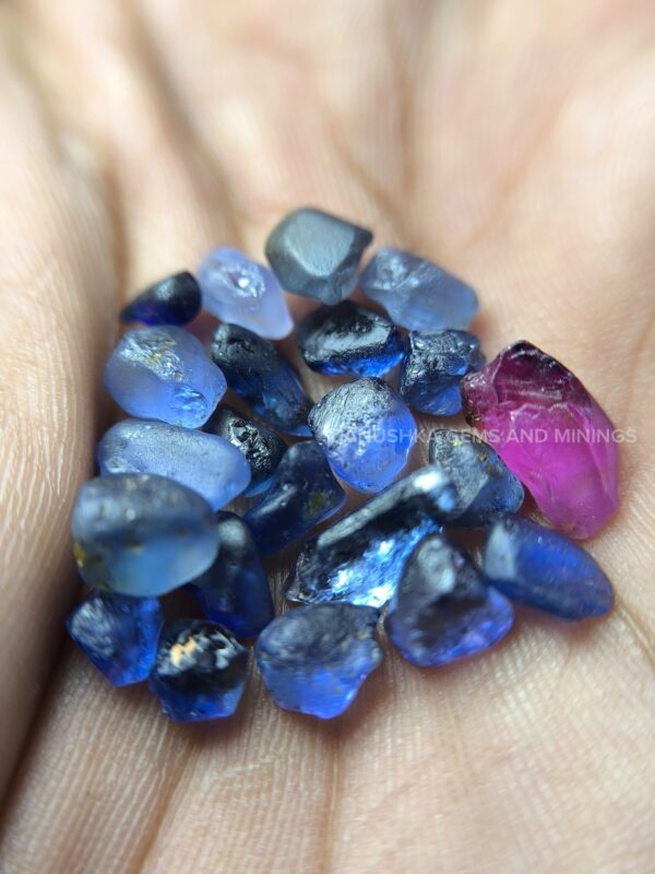 Blue Sapphires and Pink Sapphire Rough Collection