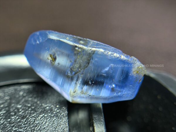 complete blue sapphire crystal