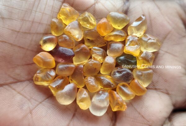 Facet Grade Orange Zircon Rough Lot