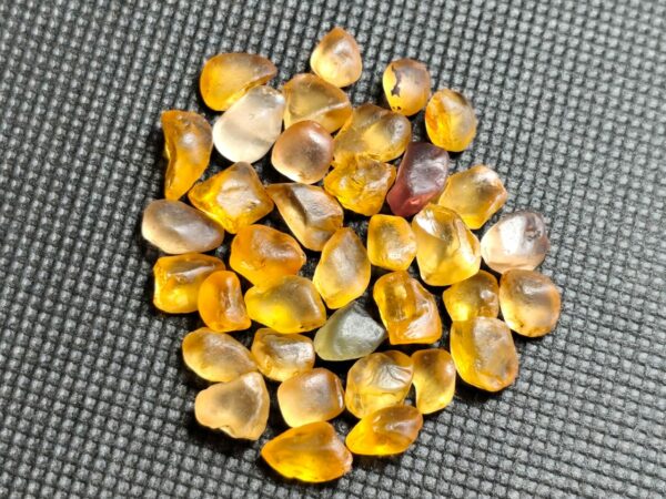 Facet Grade Orange Zircon Rough Lot