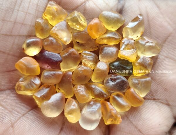 Facet Grade Orange Zircon Rough Lot