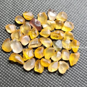 Facet Grade Orange Zircon Rough Lot