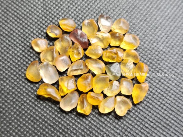 Facet Grade Orange Zircon Rough Lot