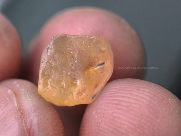 Peach Sapphire Rough with Padparadscha Pleochroism