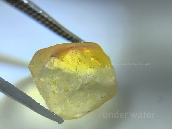 Peach Sapphire Rough with Padparadscha Pleochroism