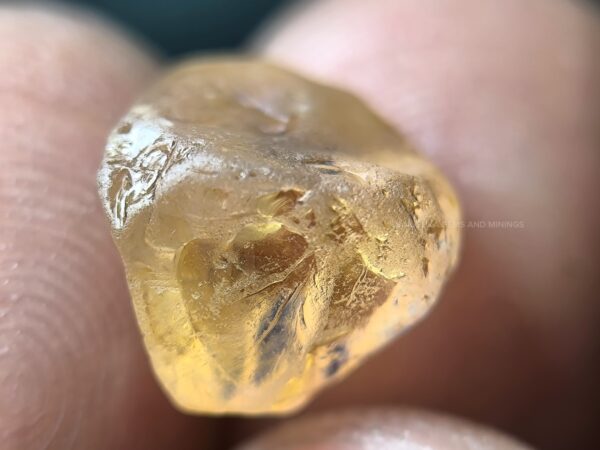 Peach Sapphire Rough with Padparadscha Pleochroism