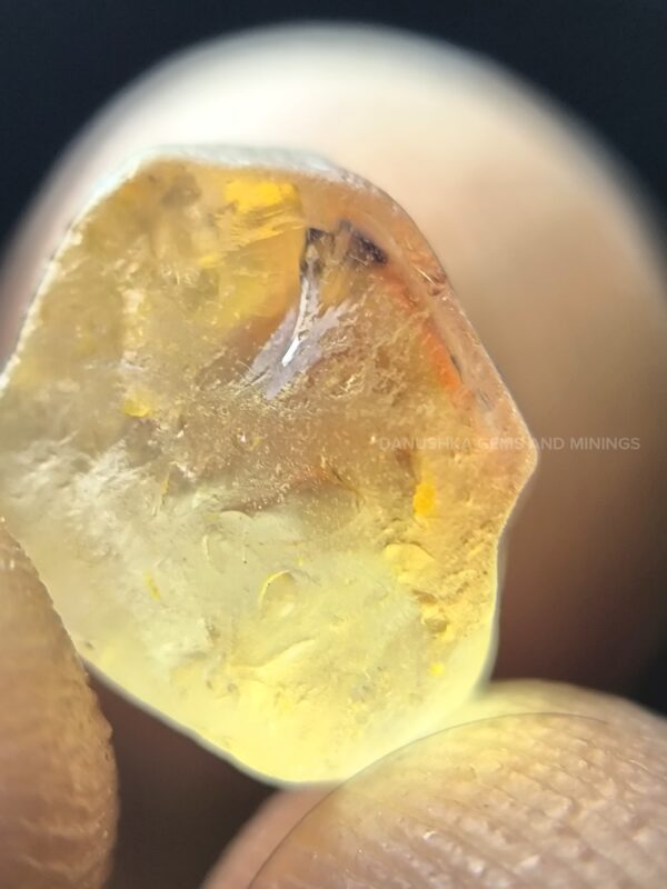 Peach Sapphire Rough with Padparadscha Pleochroism