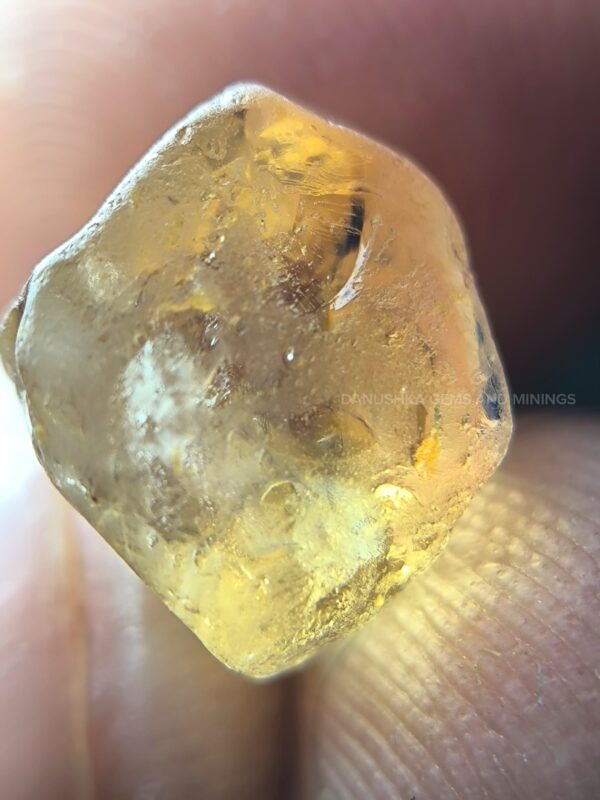 Peach Sapphire Rough with Padparadscha Pleochroism
