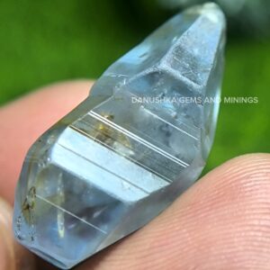 Ceylon Natural Blue Sapphire Single pyramidal Crystal