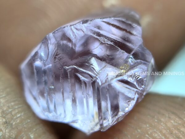 Facet Grade Natural Lilac Mist Colour Spinel Rough