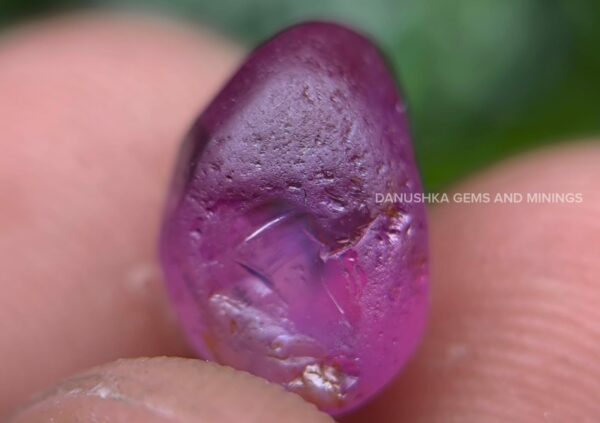 natural pink sapphire rough