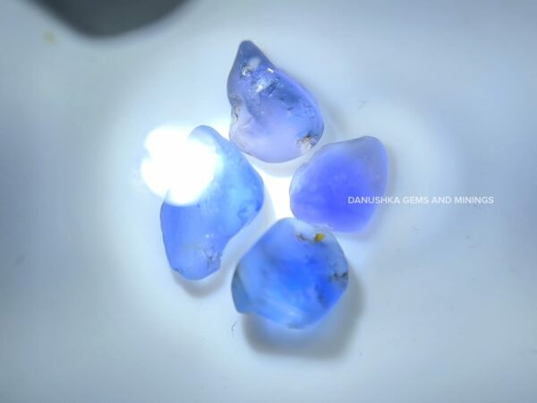 Facet grade Ceylon blue sapphire rough collection