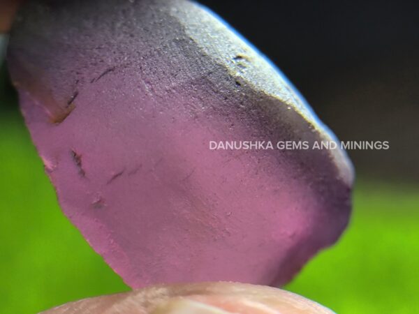 Natural plum purple spinel rough