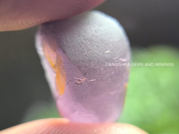 Natural plum purple spinel rough