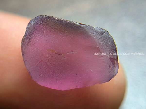 Natural plum purple spinel rough